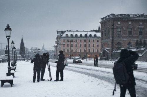 Bedrijf in de winter